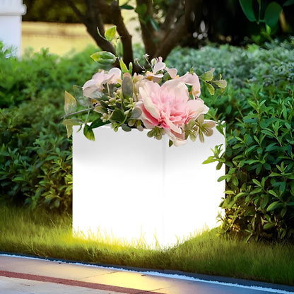 Square Waterproof Multipurpose Decorative Garden Lights Intelligent LED Solar Flower Pot Lights Landscape Lighting - Flyachilles