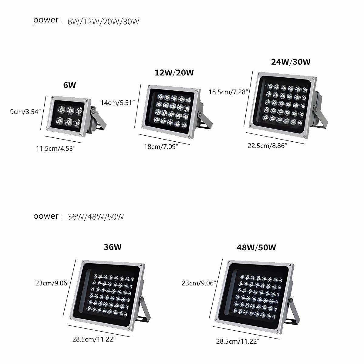 Square Waterproof Outdoor LED Spot Lights Building Exterior Light - Flyachilles