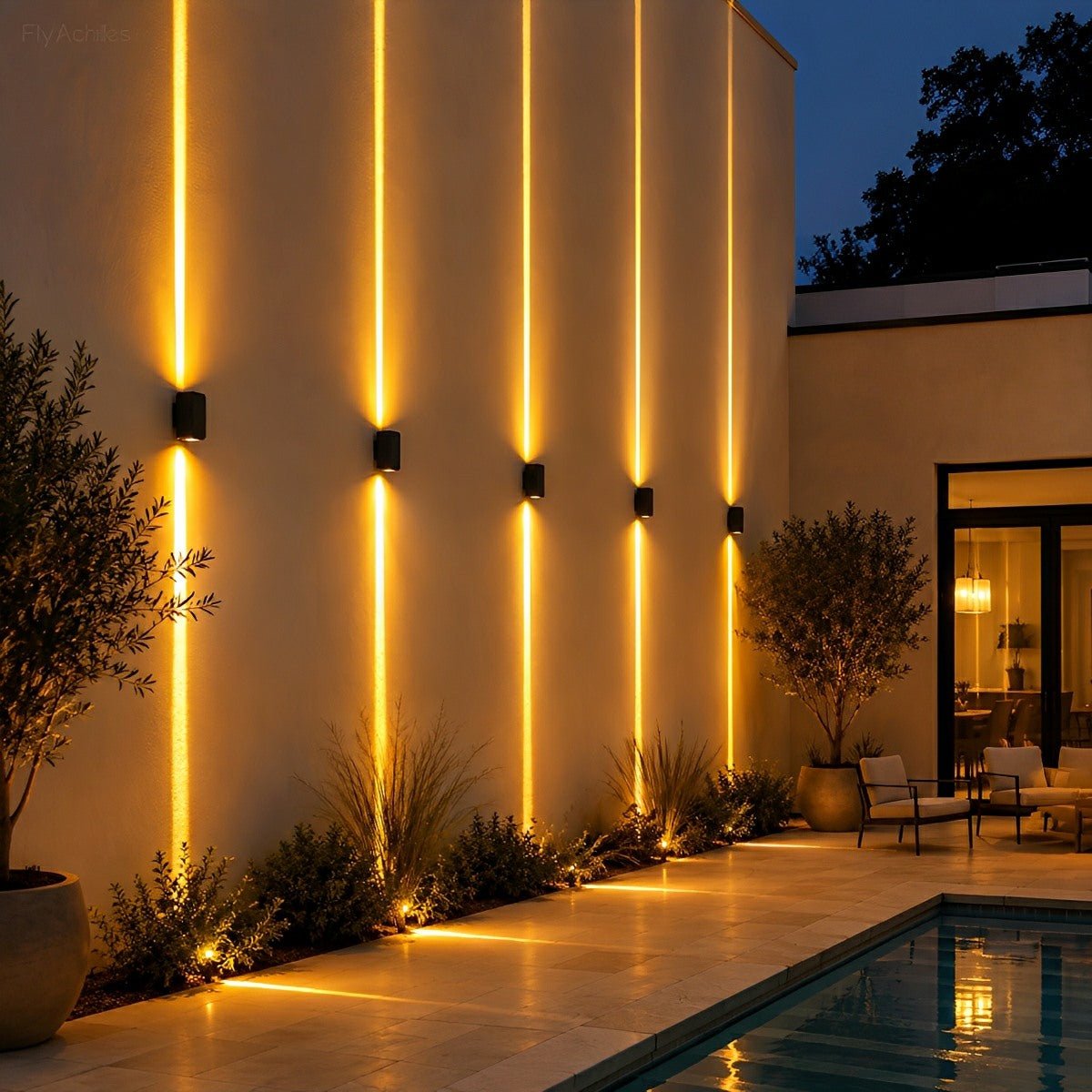 Square Waterproof Outdoor Up and Down LED Spot Lights Exterior Wall Washer Light - Flyachilles