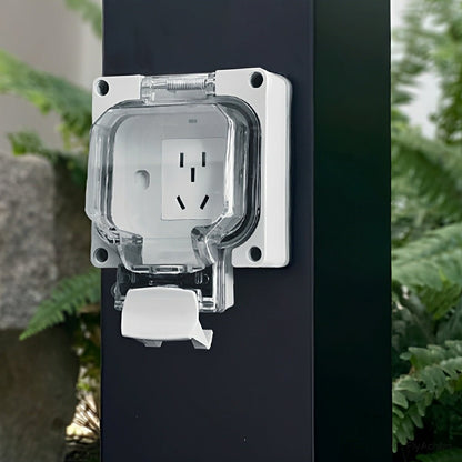 Steel Outdoor Waterproof Pathway Lights with GFCI-Protected Outlet - Flyachilles