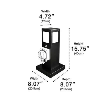 Steel Outdoor Waterproof Pathway Lights with GFCI-Protected Outlet - Flyachilles