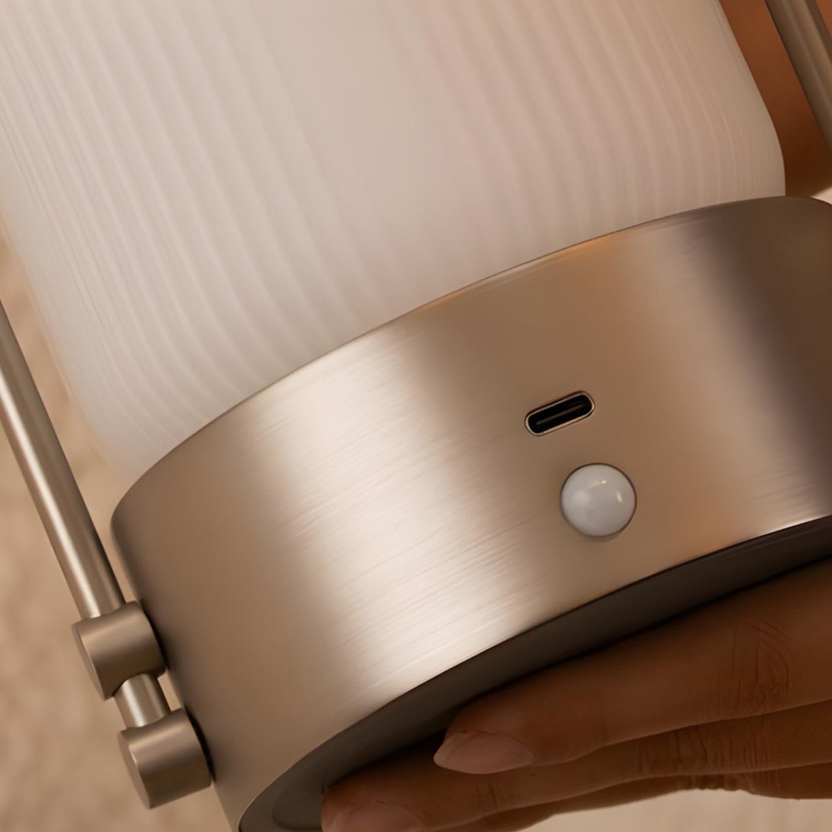 Sensitive Touch Led Touch Sensitive LED Dimmable Rechargeable Table Lamp Bell Shape Night ...