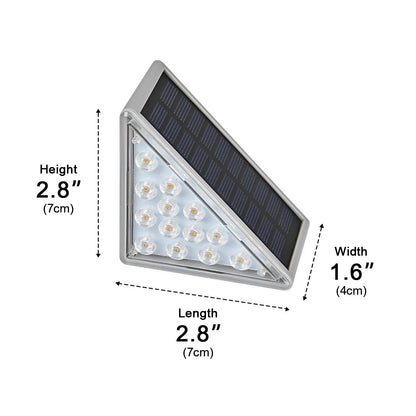 Triangular Intelligent Waterproof LED Solar Outdoor Step Lights Stairs Light - Flyachilles