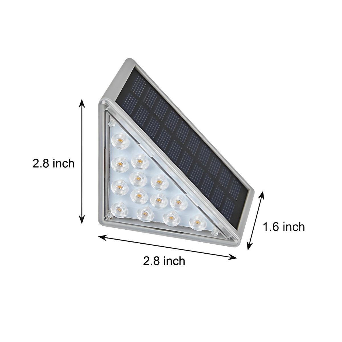 Triangular Intelligent Waterproof LED Solar Outdoor Step Lights Star Stairs - Flyachilles