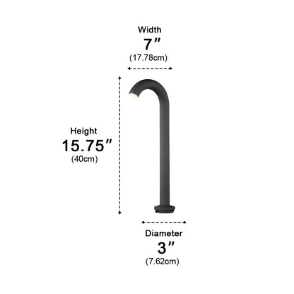 Umbrella Handle Modern Light Water Pipe Waterproof Lawn Landscape Lighting - Flyachilles