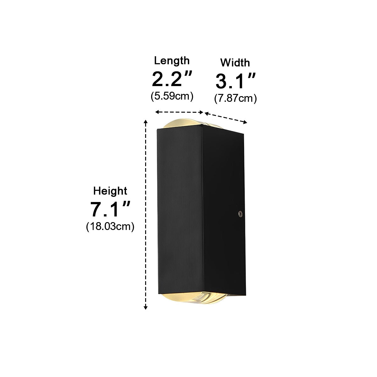 Up and Down LED Wall Light Outdoor Waterproof IP65 Interior Aluminum Corridor Stairs Lighting - Flyachilles