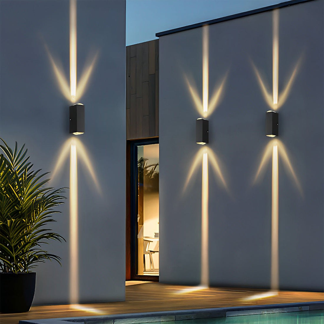 Up and Down LED Wall Light Outdoor Waterproof IP65 Interior Aluminum Corridor Stairs Lighting - Flyachilles