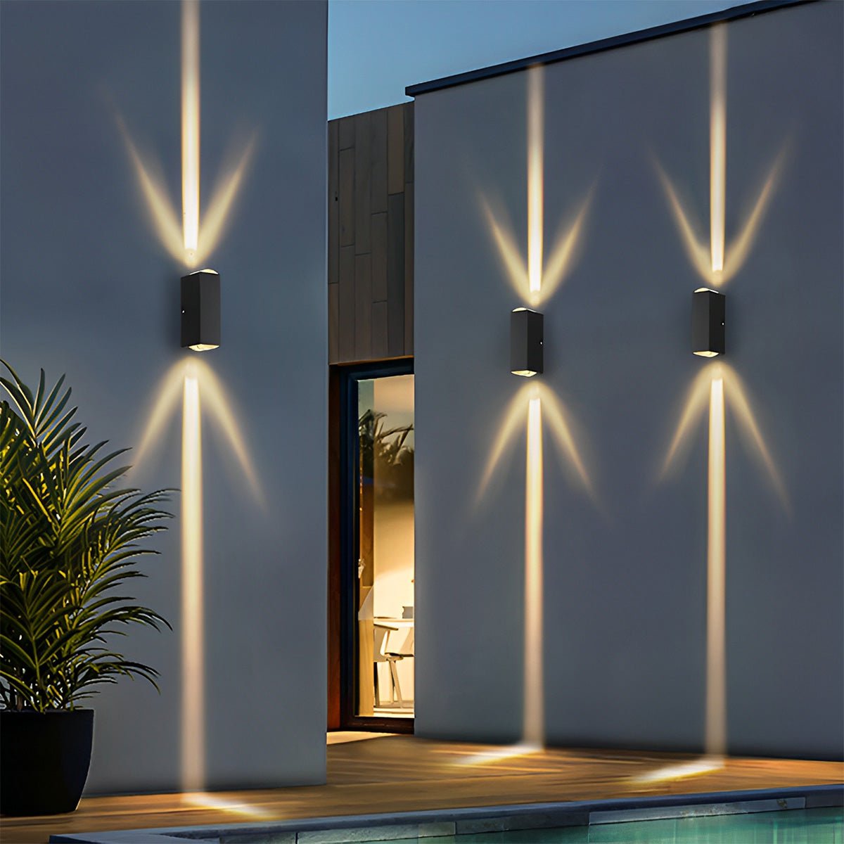 Up and Down LED Wall Light Outdoor Waterproof IP65 Interior Aluminum Corridor Stairs Lighting - Flyachilles