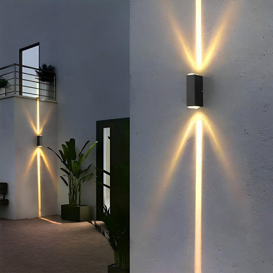 Up and Down LED Wall Light Outdoor Waterproof IP65 Interior Aluminum Corridor Stairs Lighting - Flyachilles