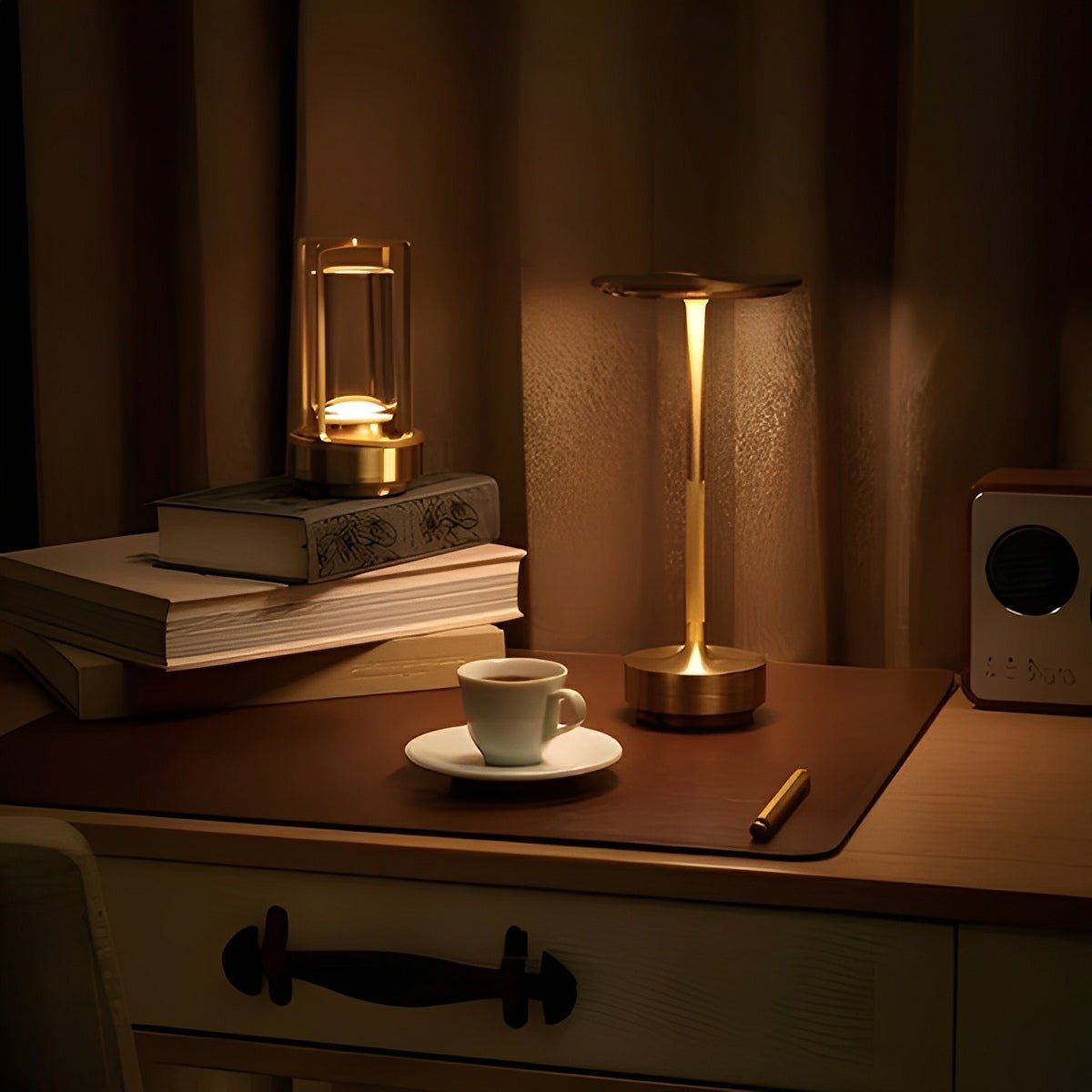 USB Dimmable Dish LED Table Lamp - Flyachilles