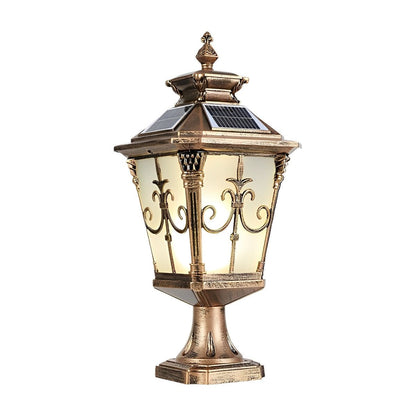 Victorian Style Fence Post Lights Pattern LED Garden Lamp Column Light Pillar Lamp - Flyachilles