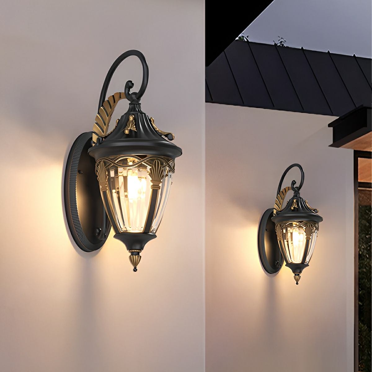 Vintage Antique Waterproof Outdoor LED Porch Light Exterior Wall Lights - Flyachilles
