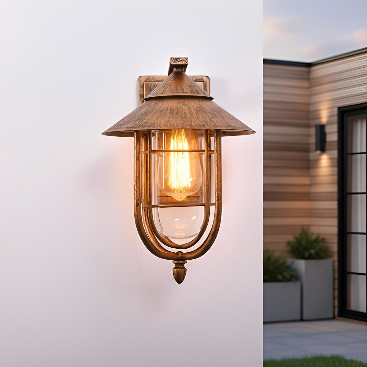 Vintage Classic Waterproof Birdcage Outdoor LED Porch Wall Lights - Flyachilles