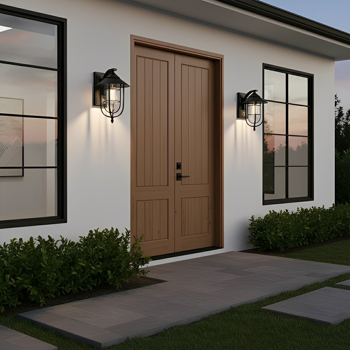 Vintage Classic Waterproof Birdcage Outdoor LED Porch Wall Lights - Flyachilles