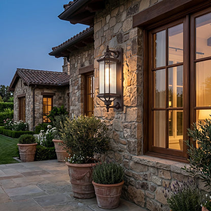 Vintage Cylinder Waterproof Porch Outdoor Wall Light - Flyachilles