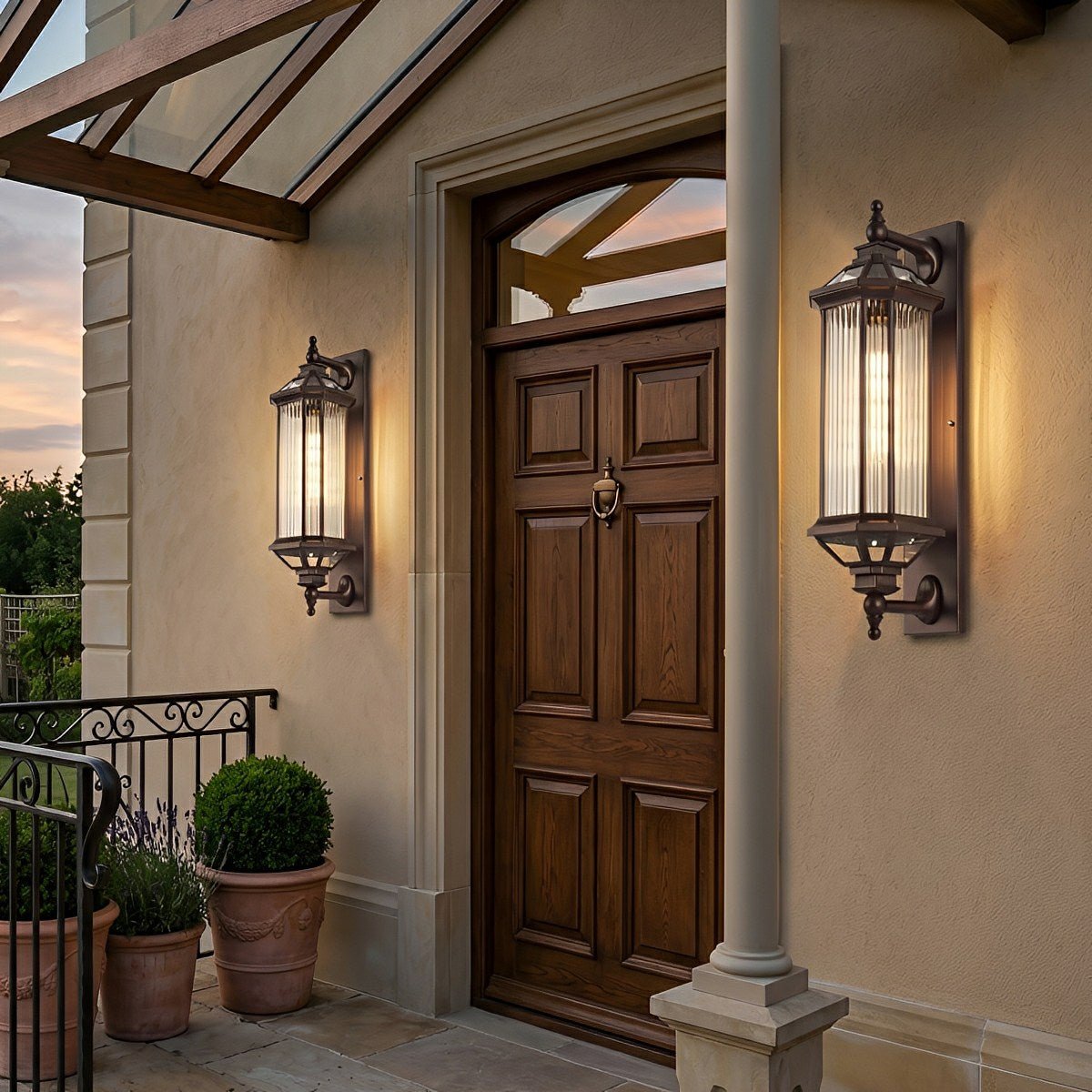 Vintage Cylinder Waterproof Porch Outdoor Wall Light - Flyachilles