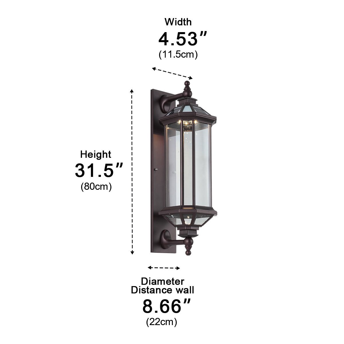 Vintage Cylinder Waterproof Porch Outdoor Wall Light - Flyachilles