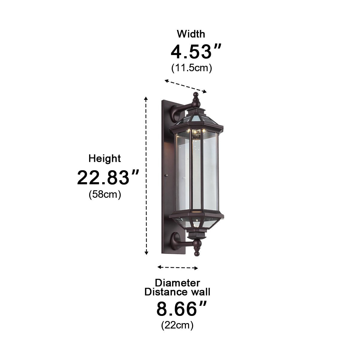 Vintage Cylinder Waterproof Porch Outdoor Wall Light - Flyachilles