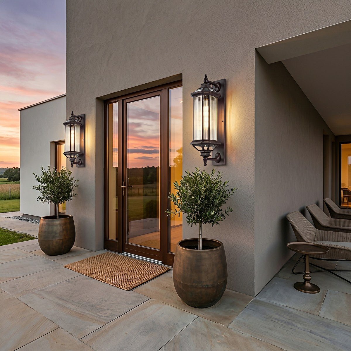 Vintage Cylinder Waterproof Porch Outdoor Wall Light - Flyachilles
