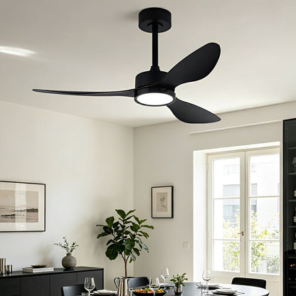 Vintage DC Motor Ceiling Fan with Light Full-Spectrum LED - Flyachilles
