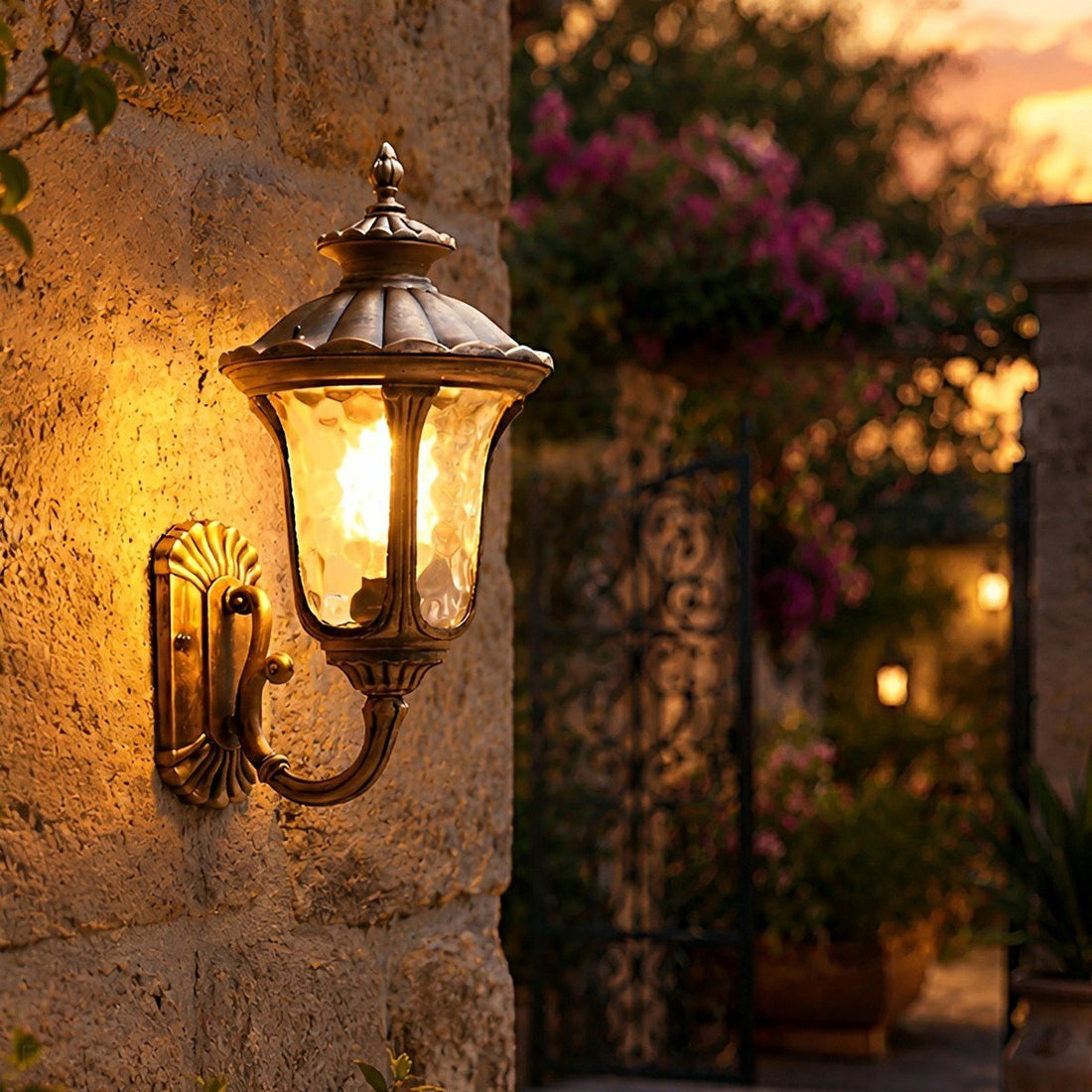 Vintage Dome Waterproof Outdoor LED Porch Light Exterior Wall Lights - Flyachilles