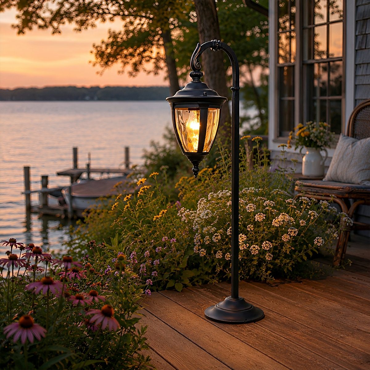 Vintage European Outdoor Path Light LED Lantern - Flyachilles