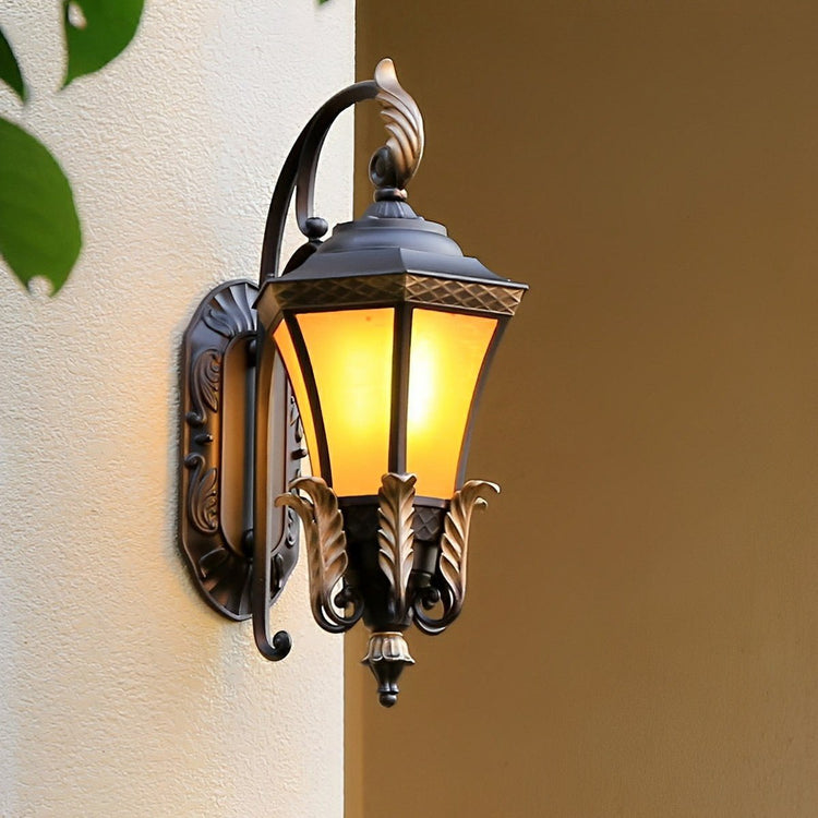 Vintage Hexagon Casa Marseille Waterproof Outdoor LED Porch Wall Lights - Flyachilles