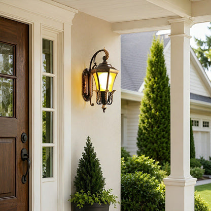 Vintage Hexagon Casa Marseille Waterproof Outdoor LED Porch Wall Lights - Flyachilles