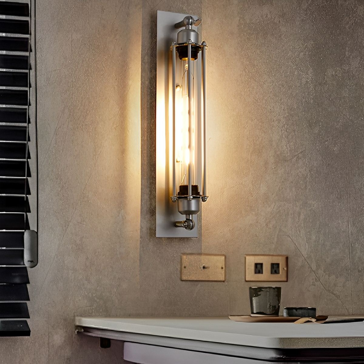 Vintage Industrial Iron Art LED Wall Sconces - Flyachilles