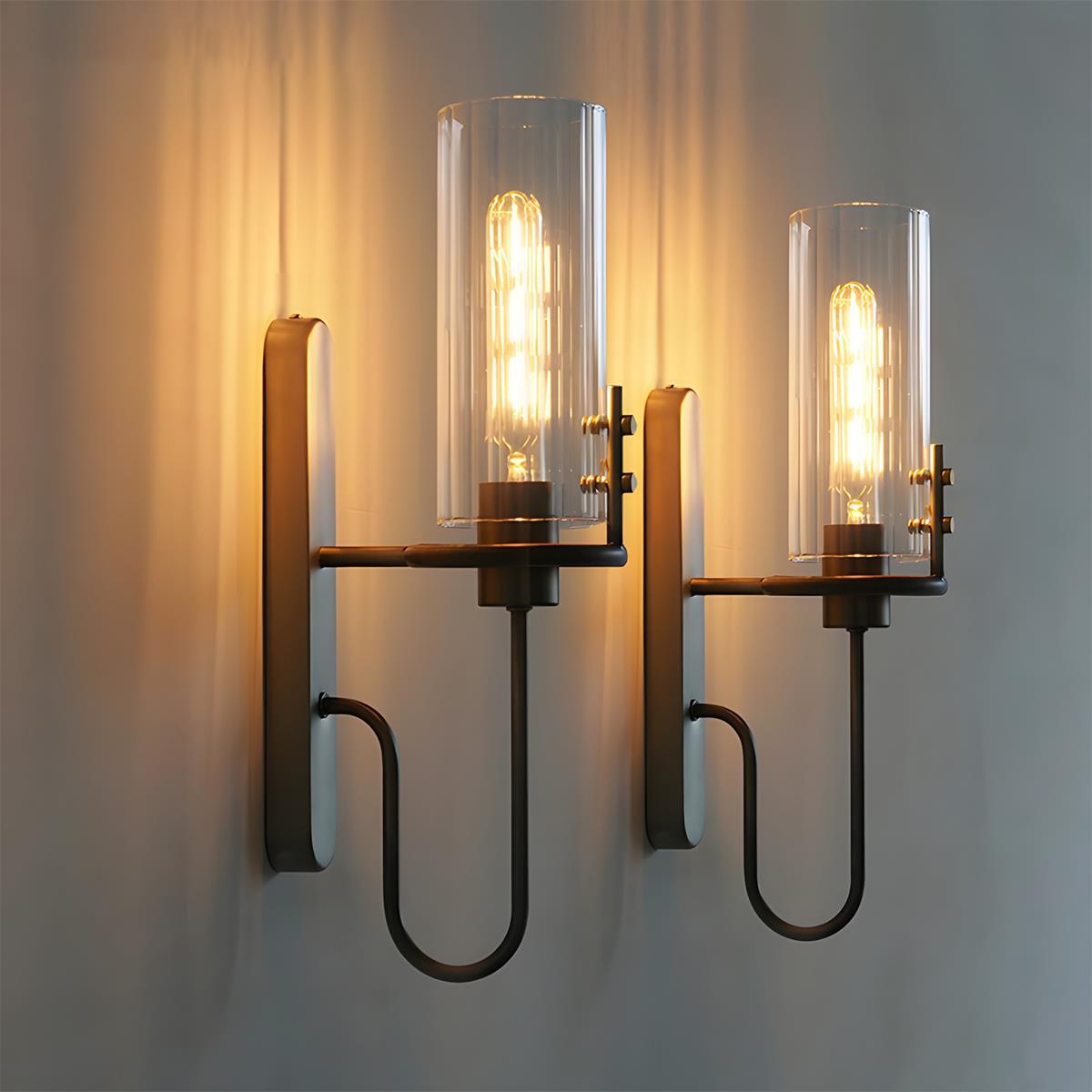 Vintage Luxury Cylinder Crystal LED Indoor Wall Sconces - Flyachilles