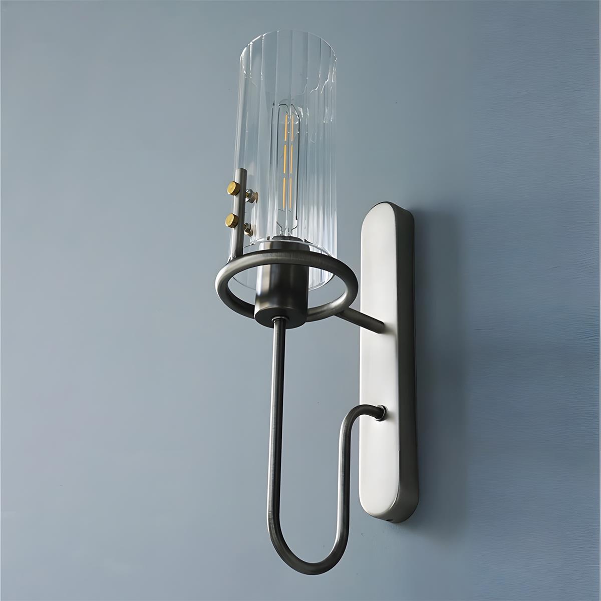 Vintage Luxury Cylinder Crystal LED Indoor Wall Sconces - Flyachilles