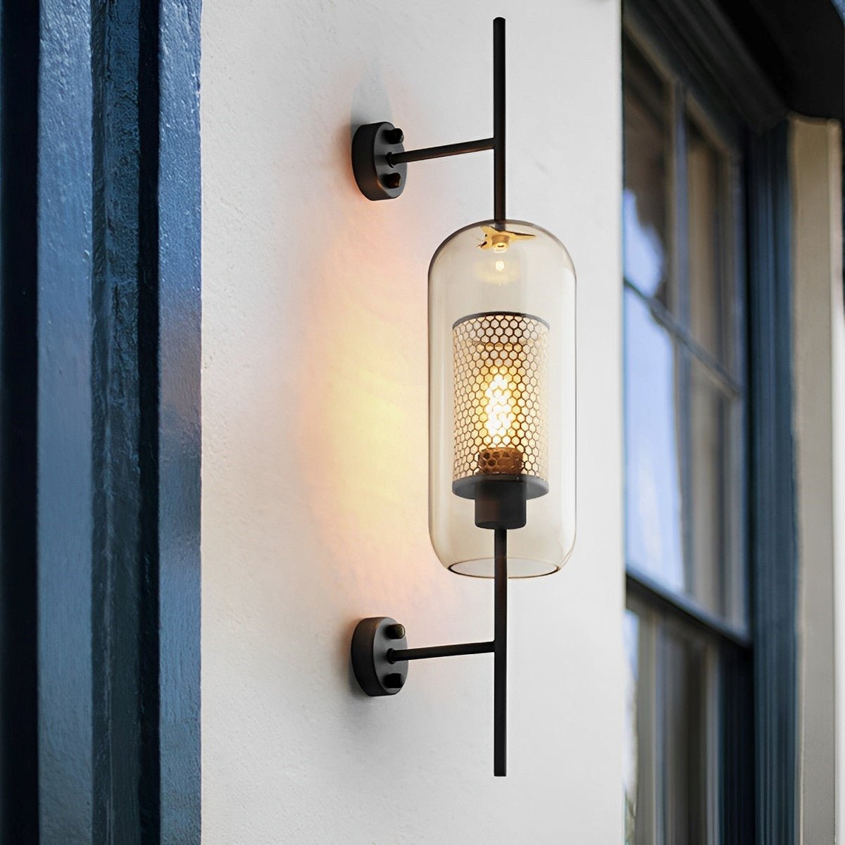 Vintage Luxury Industrial Glass Globe LED Wall Sconces - Flyachilles