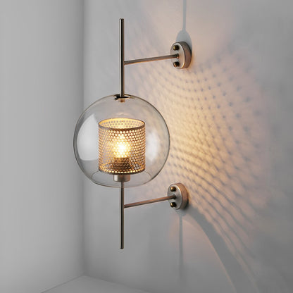 Vintage Luxury Industrial Glass Globe LED Wall Sconces - Flyachilles