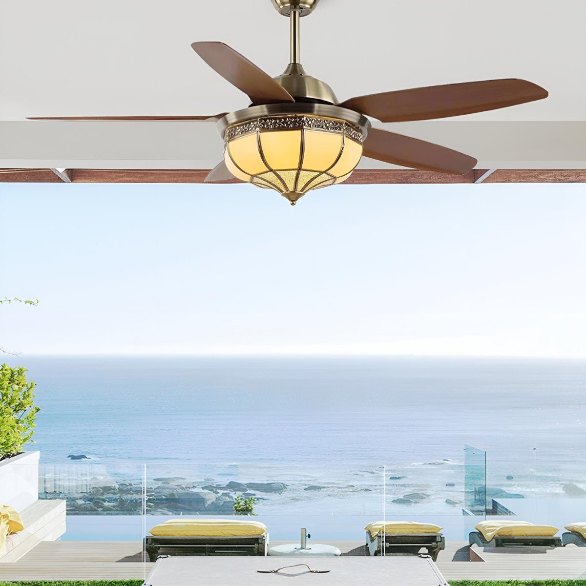 Vintage Reverse Variable Frequency Ceiling Fan Light - Flyachilles