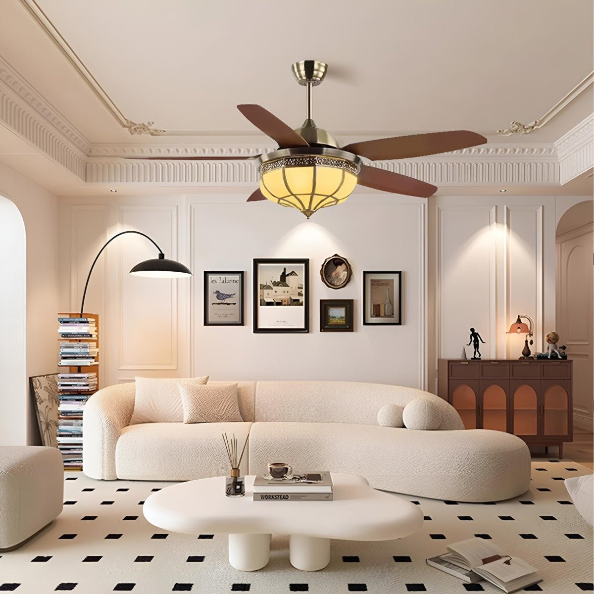 Vintage Reverse Variable Frequency Ceiling Fan Light - Flyachilles