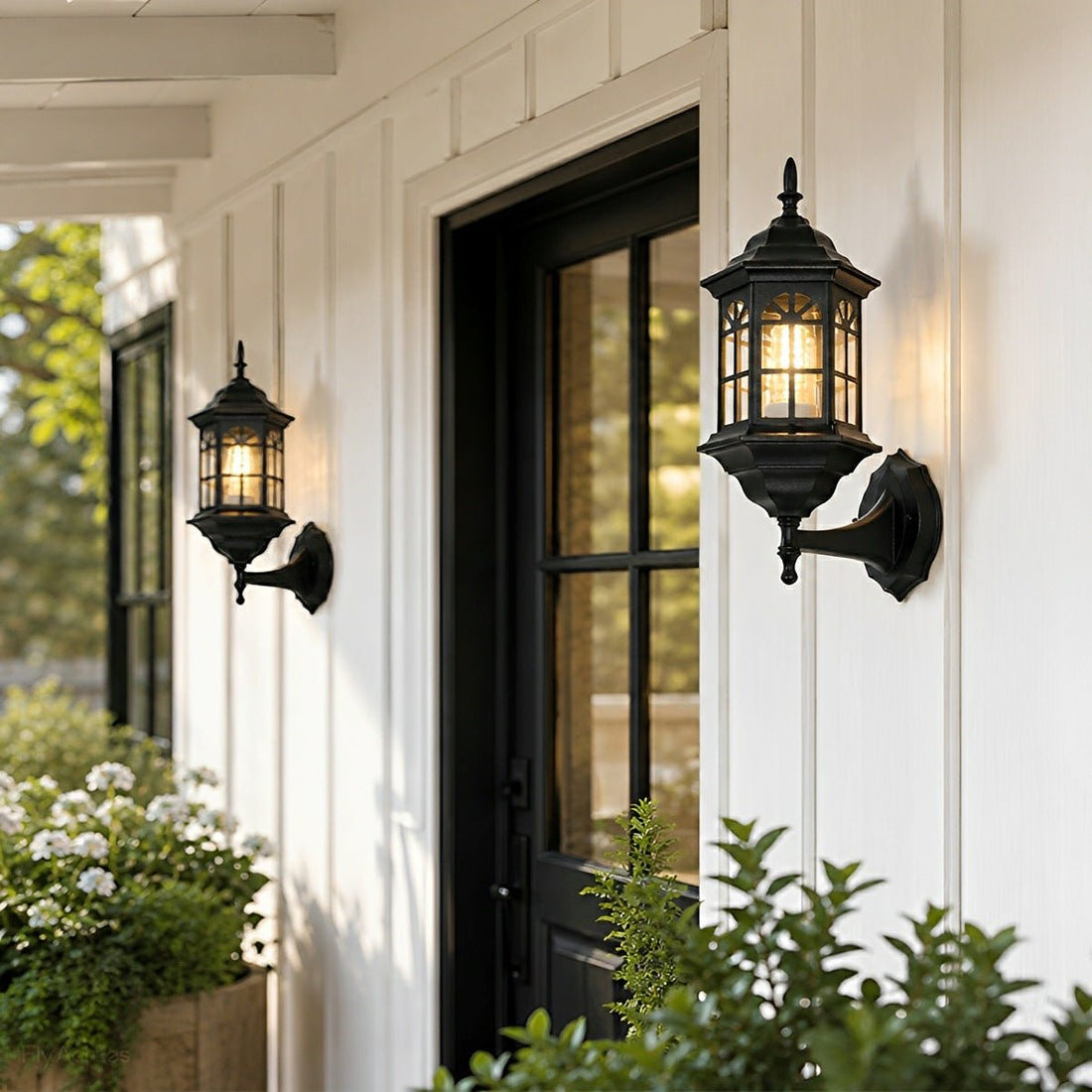 Vintage Rustic Castle Waterproof Outdoor LED Porch Light Wall Lights - Flyachilles