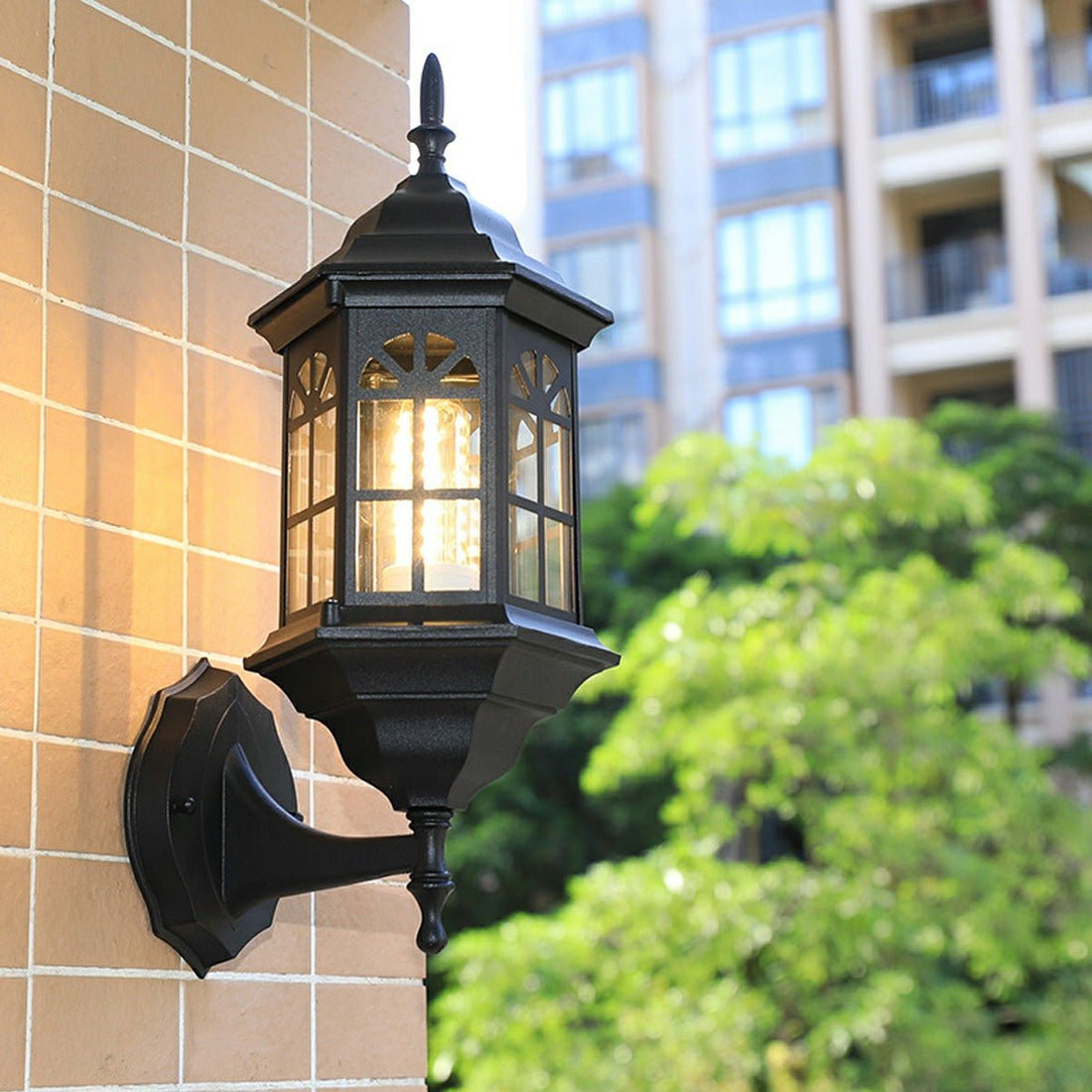 Vintage Rustic Castle Waterproof Outdoor LED Porch Light Wall Lights - Flyachilles