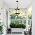 Vintage Rustic Cylinder Waterproof Outdoor LED Lantern Pendant Lights - Flyachilles