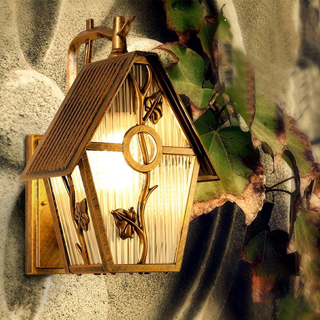 Vintage Rustic House Waterproof Outdoor LED Porch Wall Lights - Flyachilles