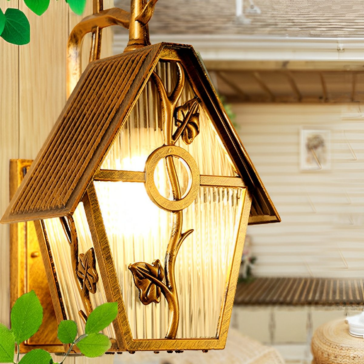 Vintage Rustic House Waterproof Outdoor LED Porch Wall Lights - Flyachilles