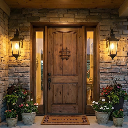 Vintage Rustic Minimalist Waterproof Outdoor LED Porch Light Exterior Wall Lights - Flyachilles