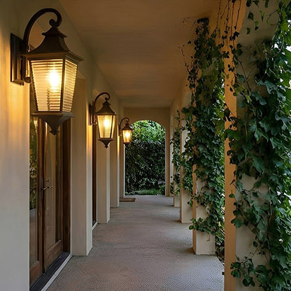 Vintage Rustic Minimalist Waterproof Outdoor LED Porch Light Exterior Wall Lights - Flyachilles