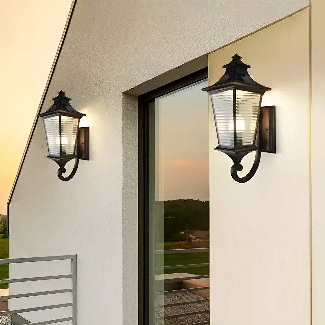 Vintage Rustic Minimalist Waterproof Outdoor LED Porch Light Exterior Wall Lights - Flyachilles