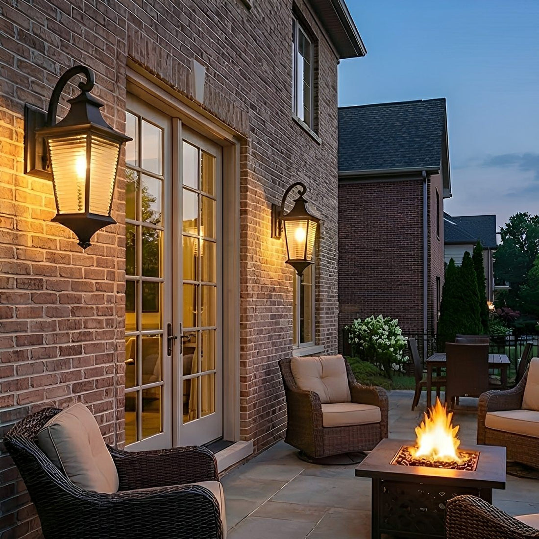 Vintage Rustic Minimalist Waterproof Outdoor LED Porch Light Exterior Wall Lights - Flyachilles