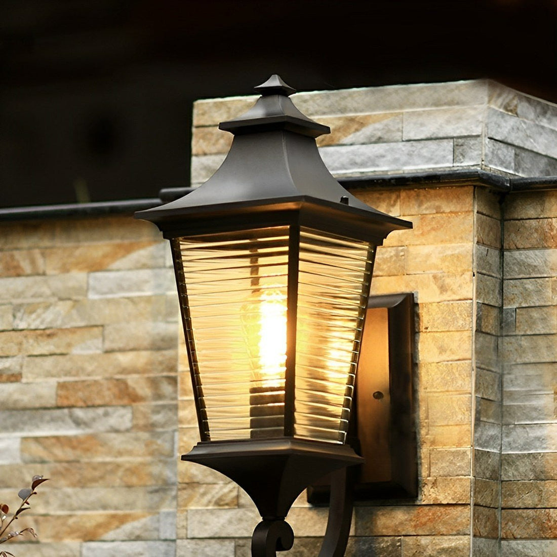 Vintage Rustic Minimalist Waterproof Outdoor LED Porch Light Exterior Wall Lights - Flyachilles