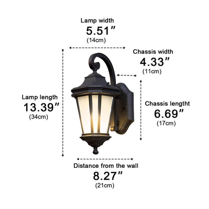 Vintage Rustic Waterproof Outdoor LED Porch Wall Lights - Flyachilles