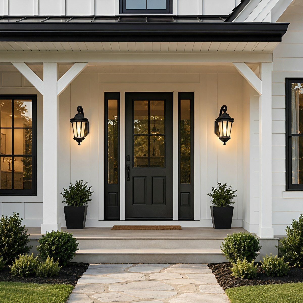 Vintage Rustic Waterproof Outdoor LED Porch Wall Lights - Flyachilles