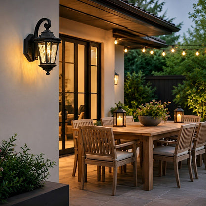 Vintage Rustic Waterproof Outdoor LED Porch Wall Lights - Flyachilles