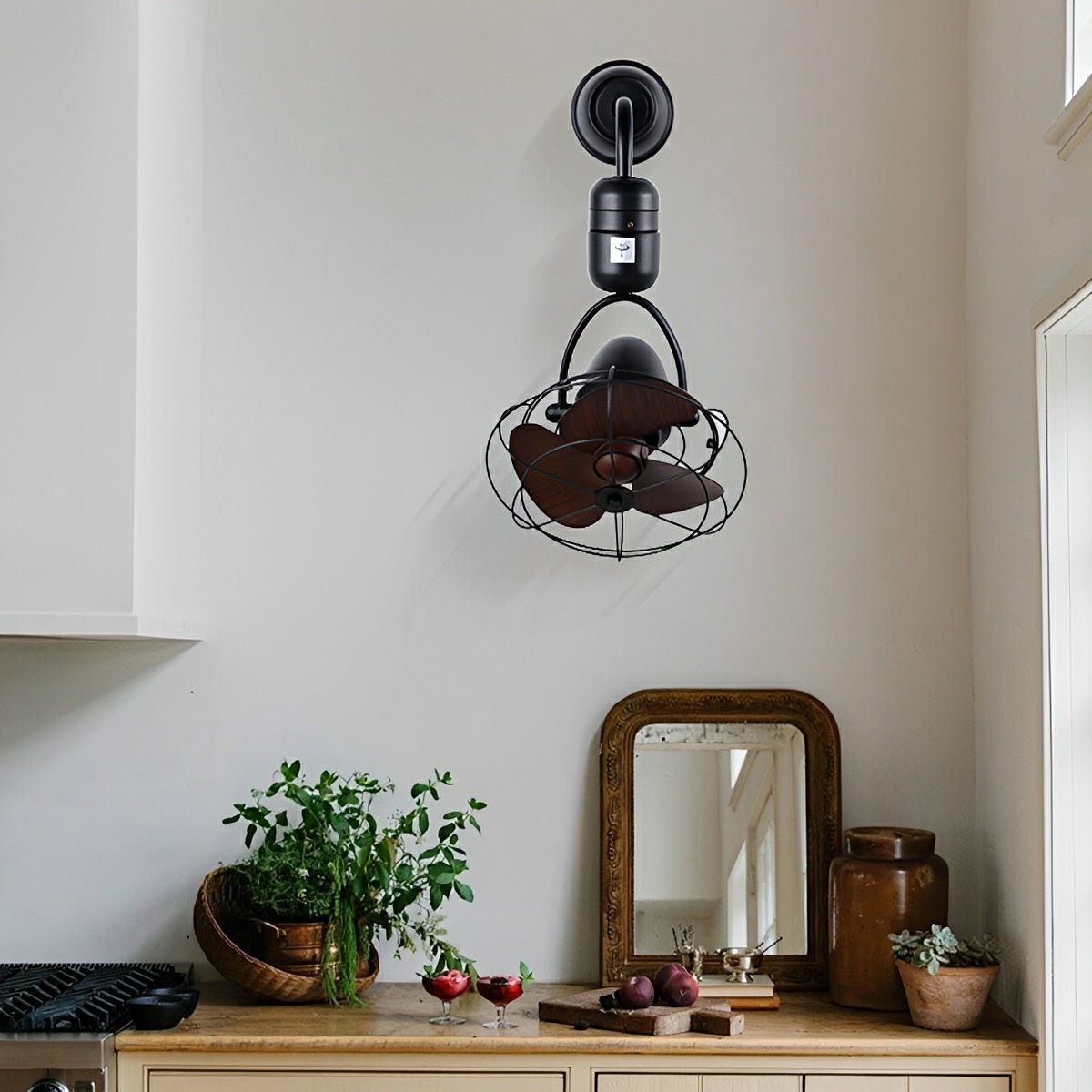 Vintage Swing Rotation 6 - Speed DC Motor Ceiling Fan Wall fan - Flyachilles
