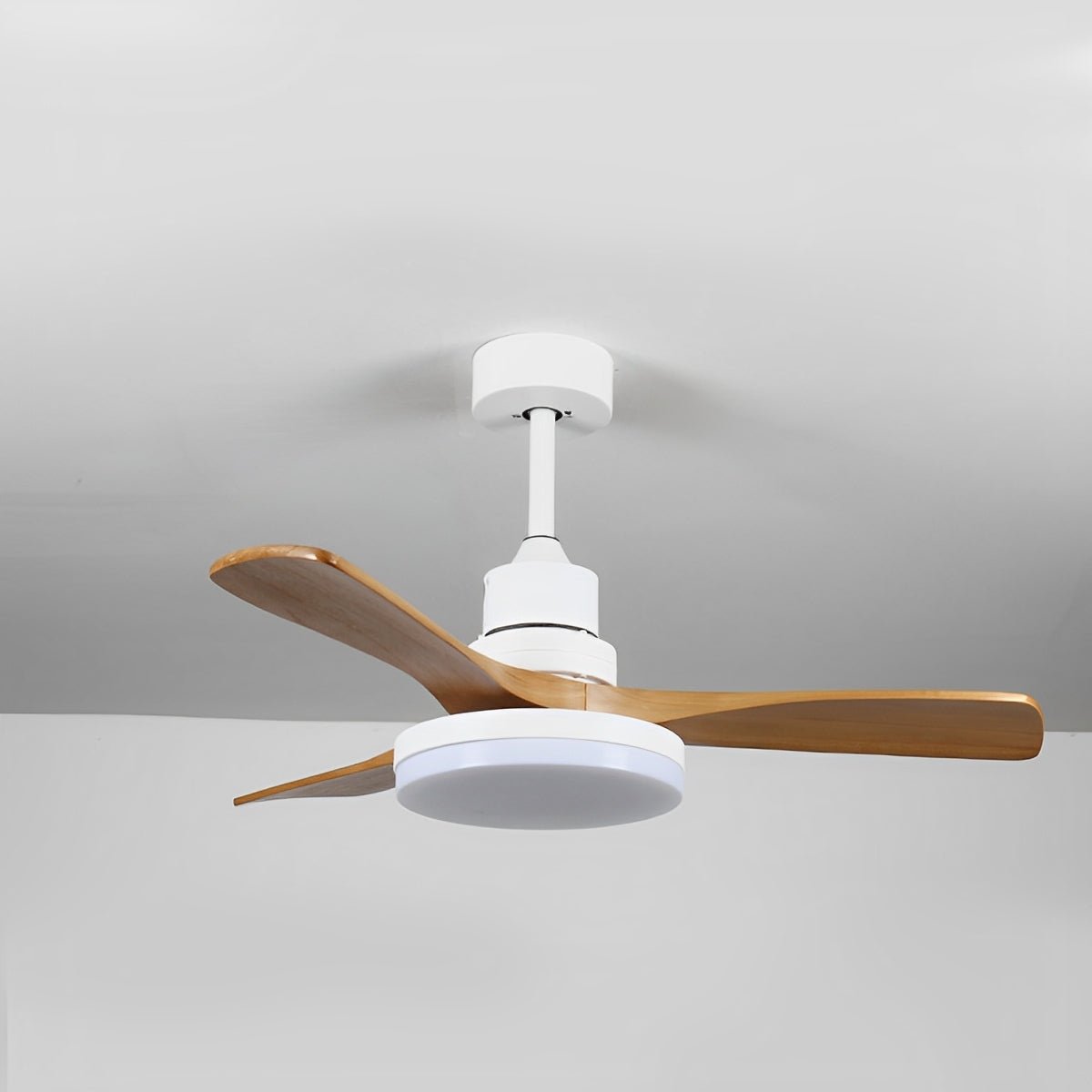Vintage Variable Frequency Solid Wood Ceiling Fan Light - Flyachilles